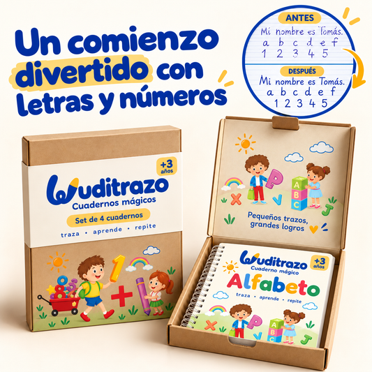 Cuadernos Mágicos Luditrazo – Traza, Borra y Repite